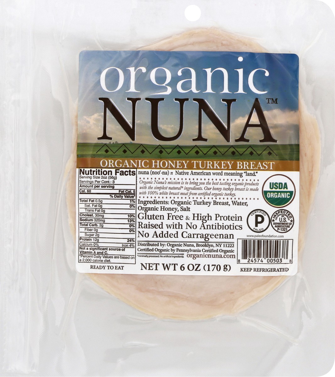 slide 10 of 10, Organic Nuna Honey Turkey Breast 6 oz, 6 oz