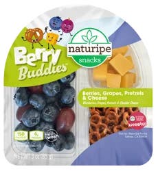 Naturipe Snacks Berries, Grapes, Pretzels & Cheese 3 oz