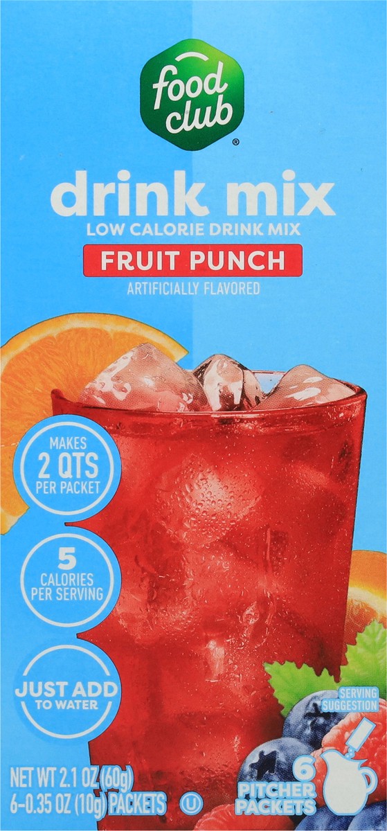 slide 6 of 14, Food Club +h, Fruit Punch Low Calorie Drink Mix - 12 qt, 12 qt