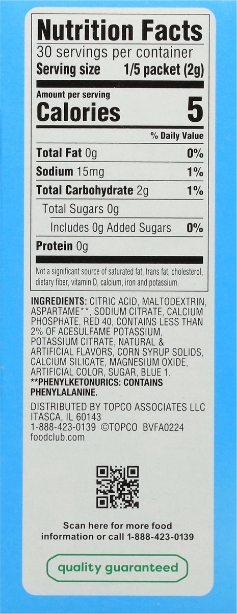 slide 13 of 14, Food Club +h, Fruit Punch Low Calorie Drink Mix - 12 qt, 12 qt