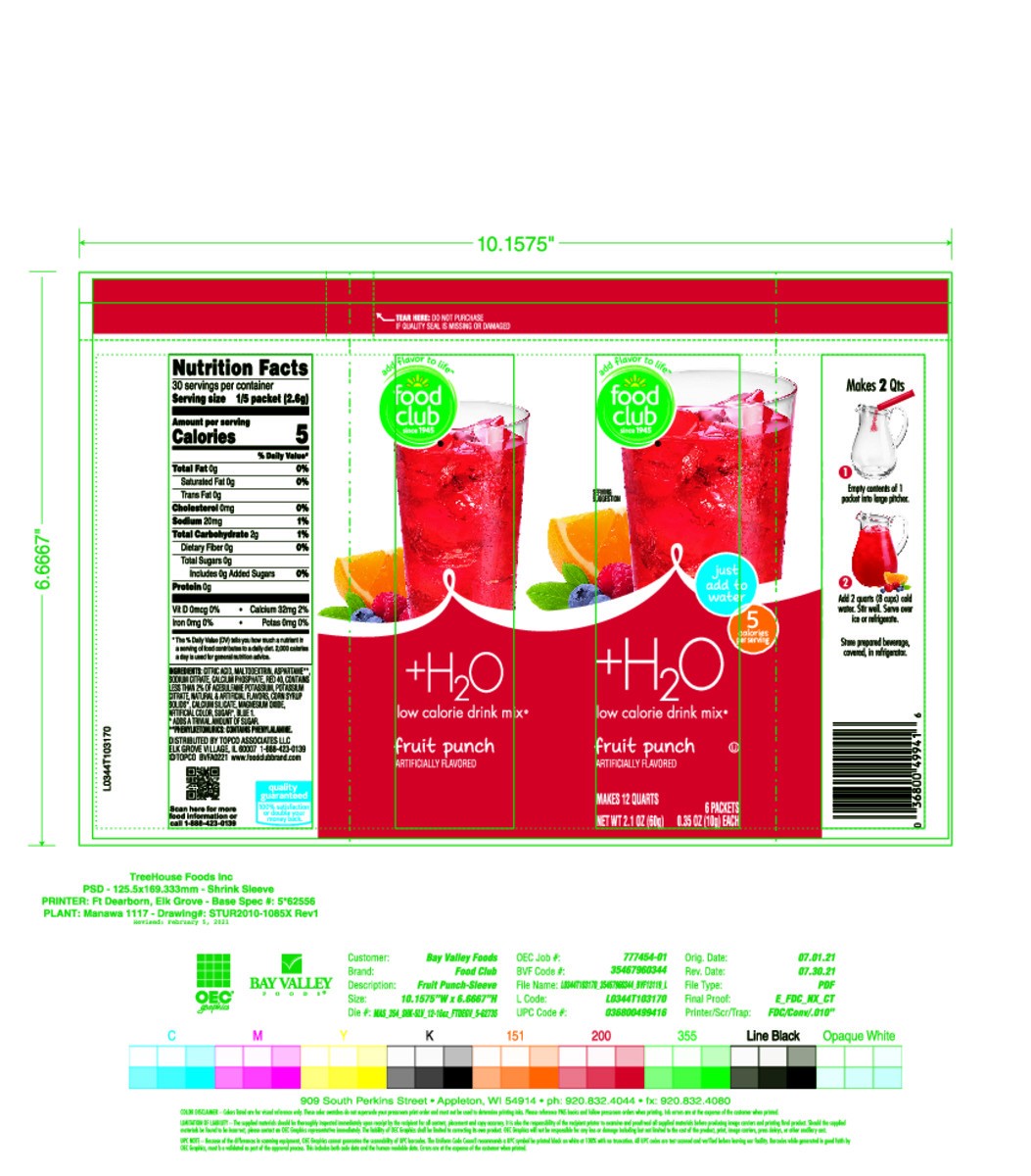 slide 2 of 14, Food Club +h, Fruit Punch Low Calorie Drink Mix - 12 qt, 12 qt