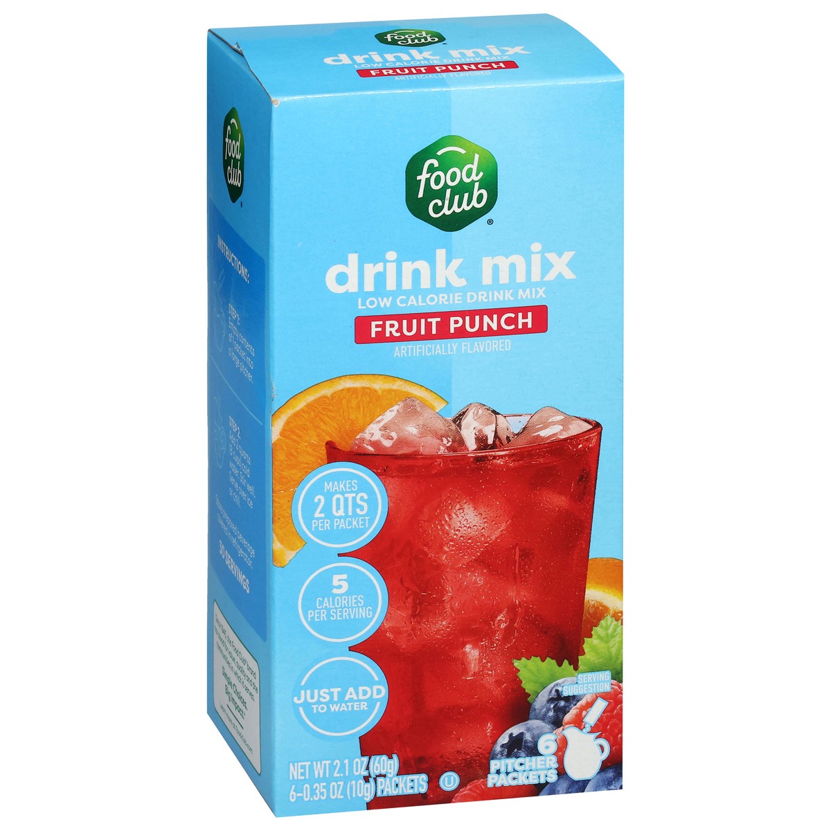 slide 5 of 14, Food Club +h, Fruit Punch Low Calorie Drink Mix - 12 qt, 12 qt