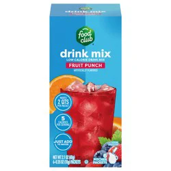 Food Club Low Calorie Fruit Punch Drink Mix - 12 qt
