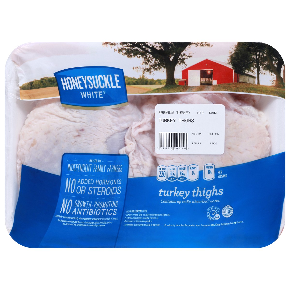 slide 3 of 4, Honeysuckle White Turkey Thighs 1 ea, per lb