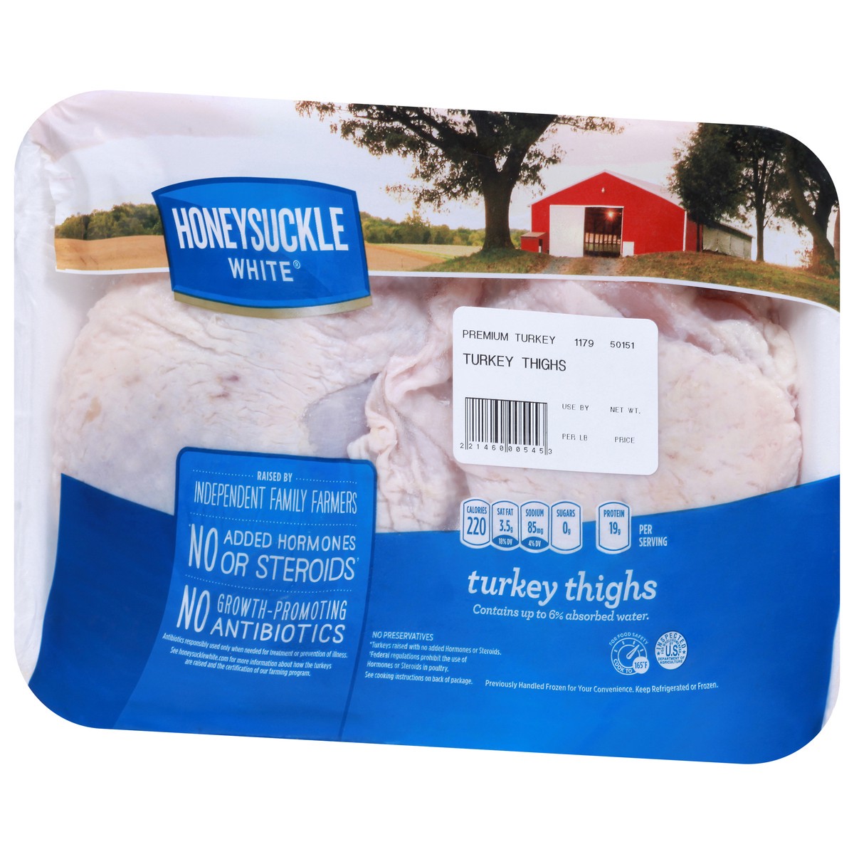 slide 4 of 4, Honeysuckle White Turkey Thighs 1 ea, per lb
