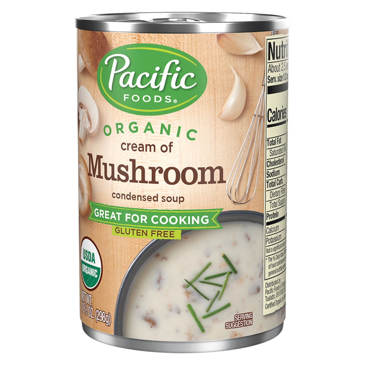 slide 7 of 9, Pacific Foods Organic Gluten Free Condensed Cream of Mushroom Soup - 10.5oz, 10.5 oz