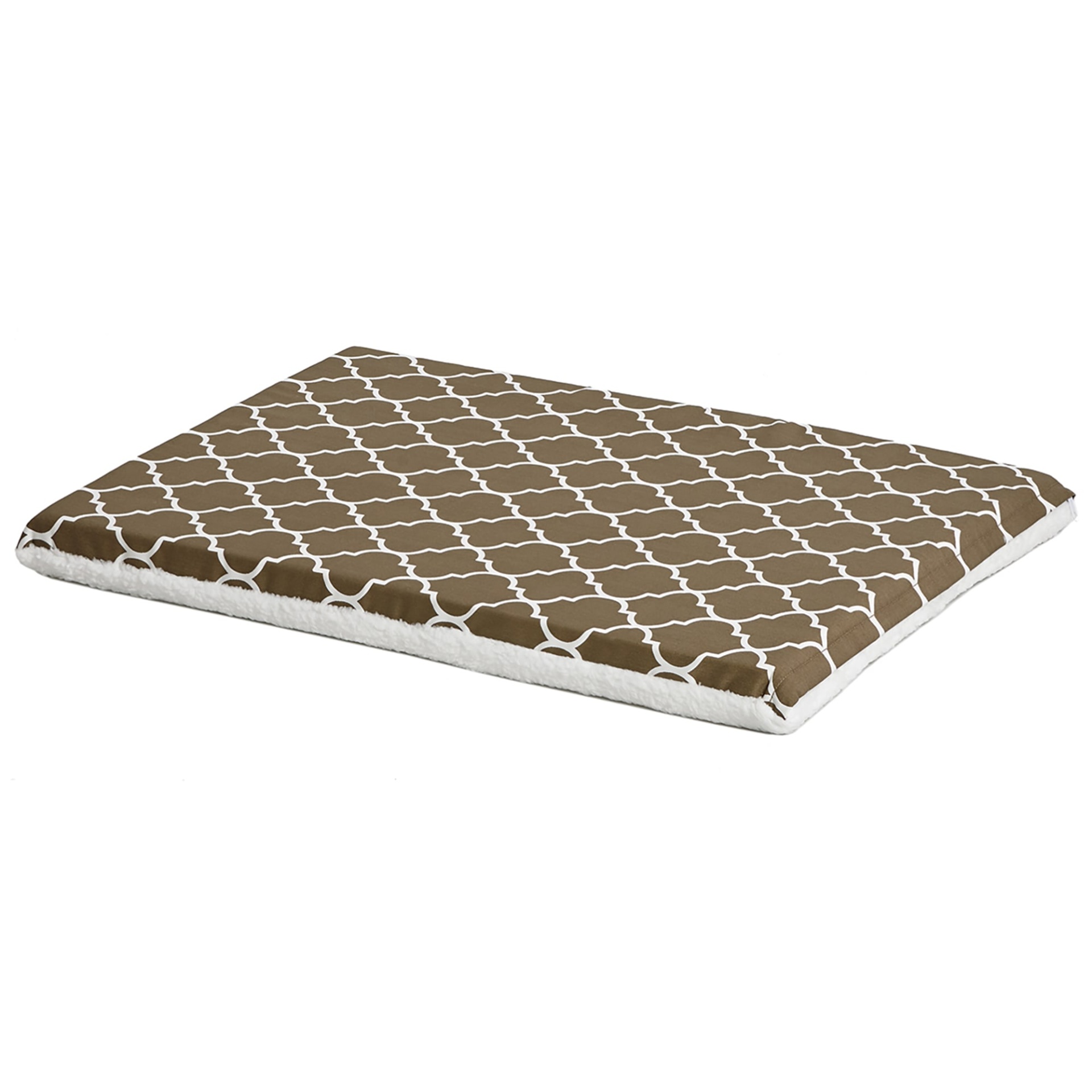 slide 1 of 1, Midwest QuietTime Defender Series Reversible Crate Brown Mat for Dogs, MED
