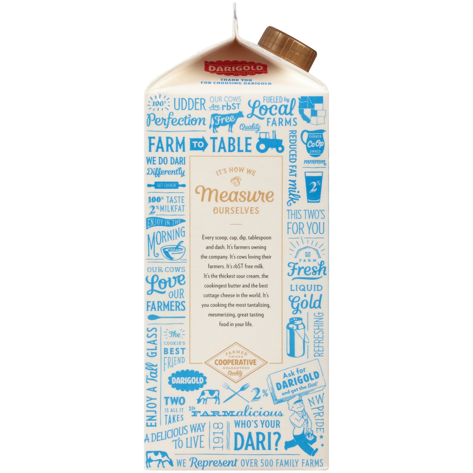 slide 4 of 8, Darigold Milk Lactose Free Reduced Fat 2% - Half Gallon, 1/2 gal