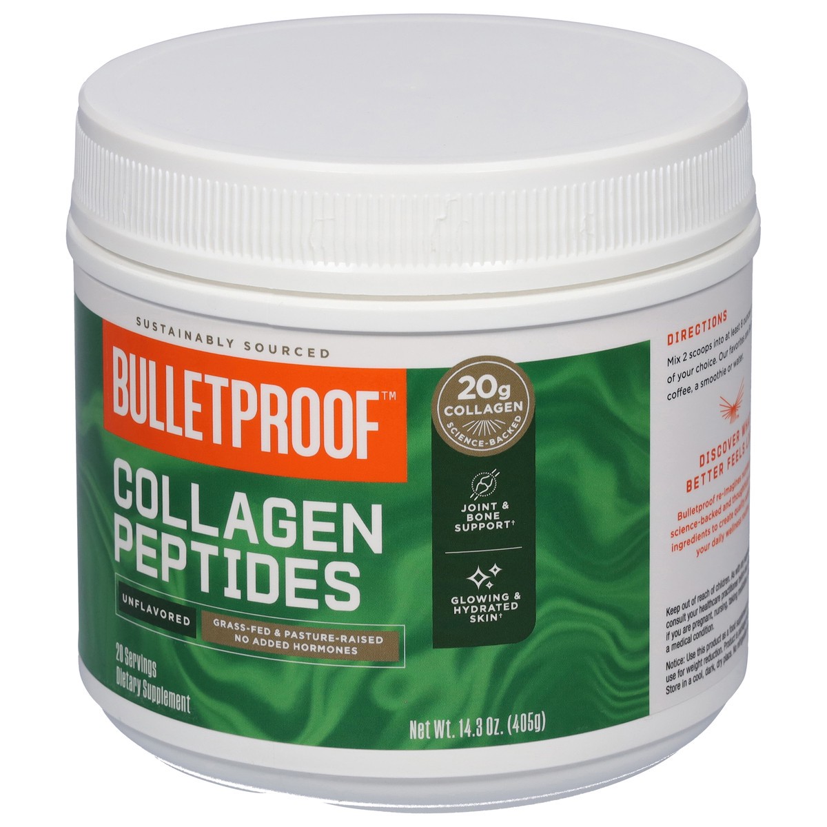 slide 5 of 9, Bulletproof Plain Collagen Protein, 14.3 oz