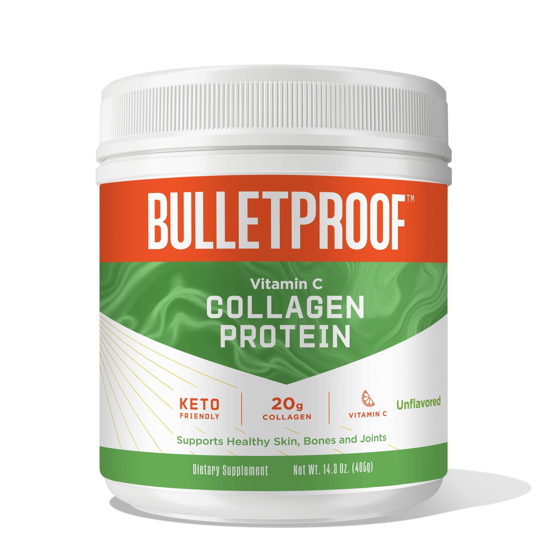 slide 1 of 9, Bulletproof Plain Collagen Protein, 14.3 oz