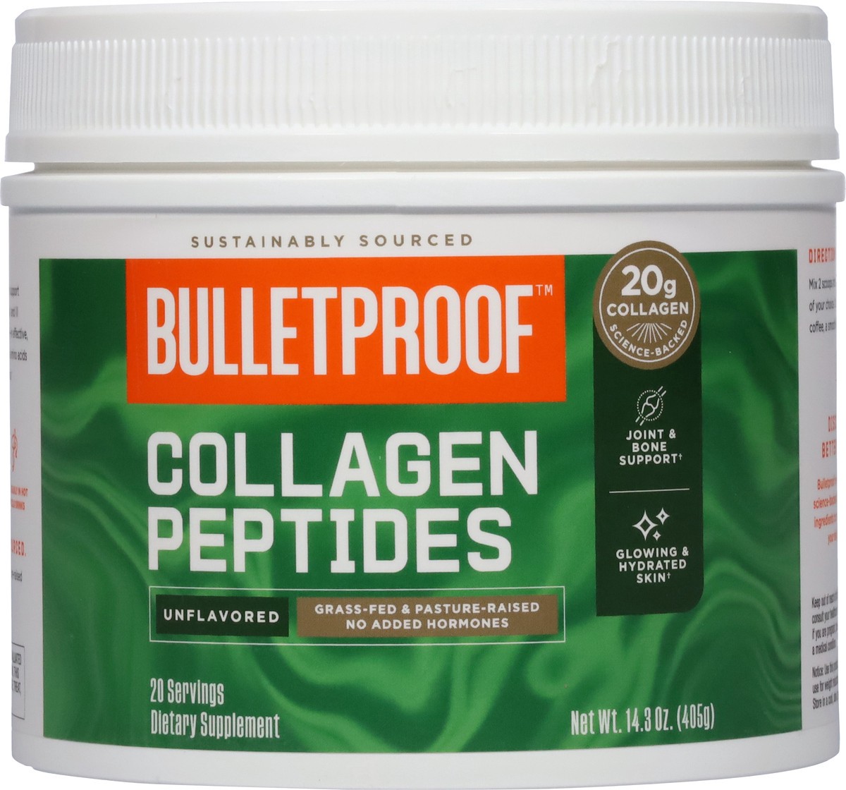 slide 4 of 9, Bulletproof Plain Collagen Protein, 14.3 oz