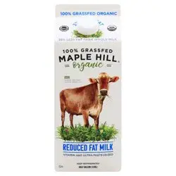 Maple Hill Organic Reduced Fat Organic Milk 0.5 gl