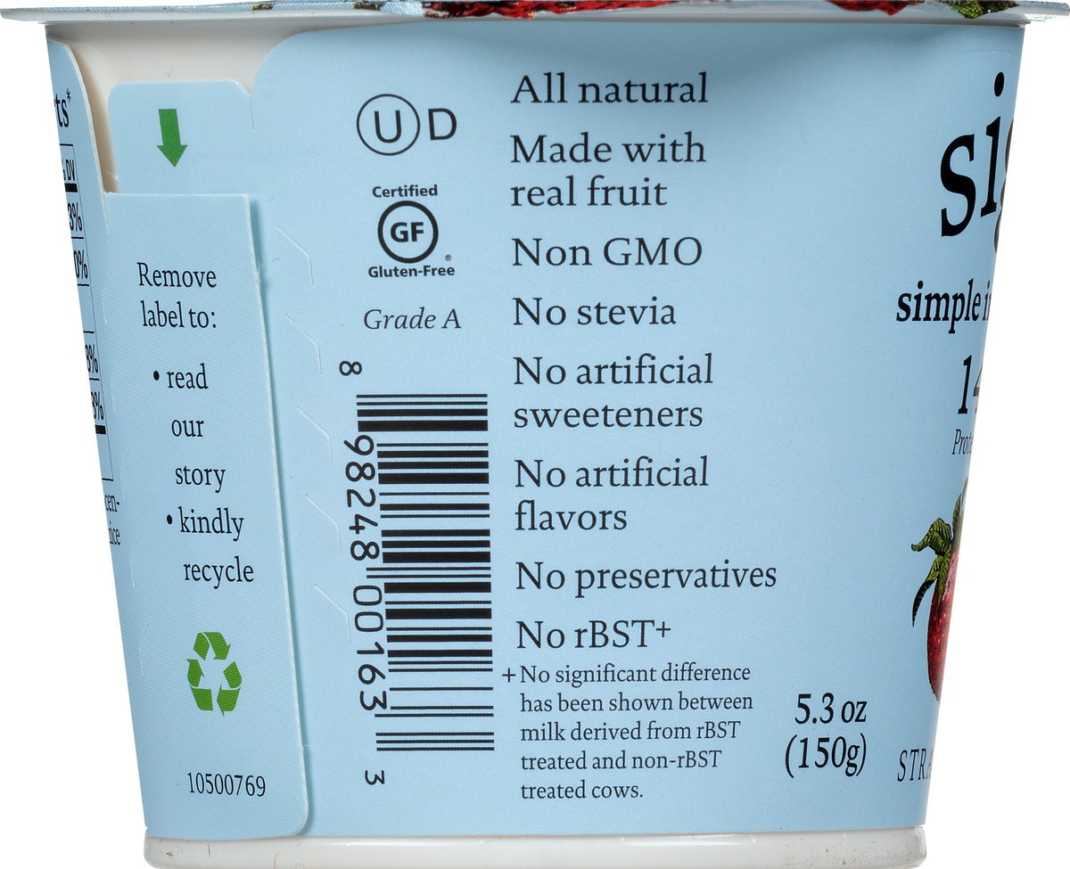 slide 6 of 10, Siggi's Siggis Strawberry Lingonberry Yogurt, 5.3 oz