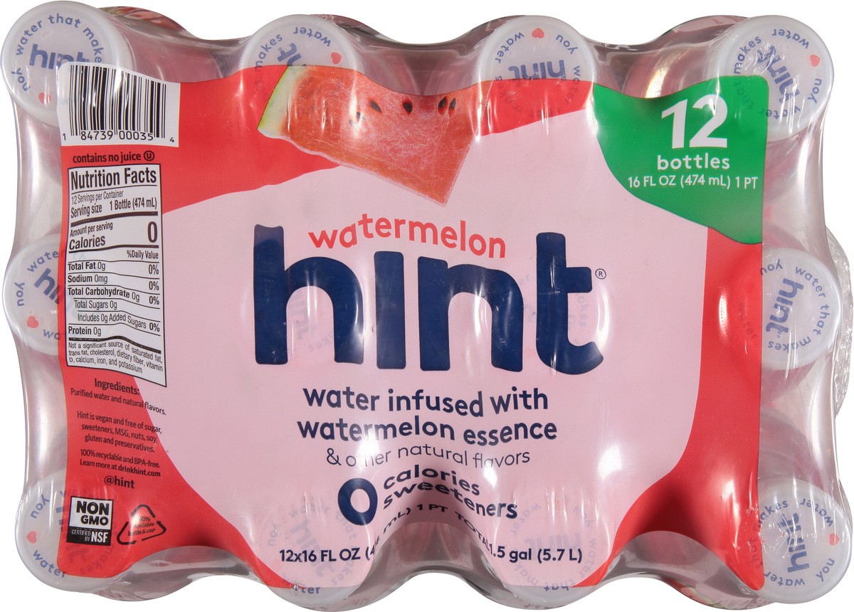 slide 7 of 9, Hint Watermelon Water - 12 ct, 12 ct