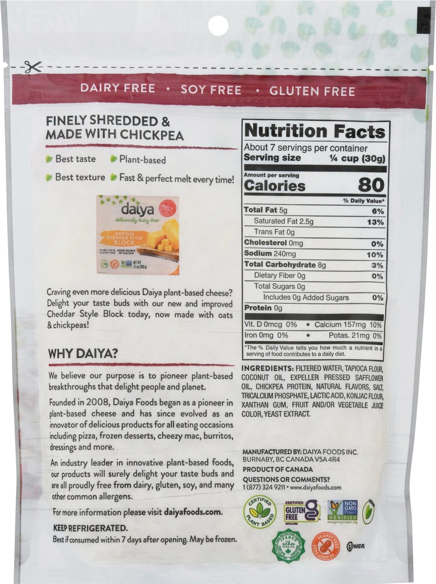 slide 5 of 9, Daiya Dairy-Free Italian Blend Cheese Shreds 7.1 oz, 7.1 oz