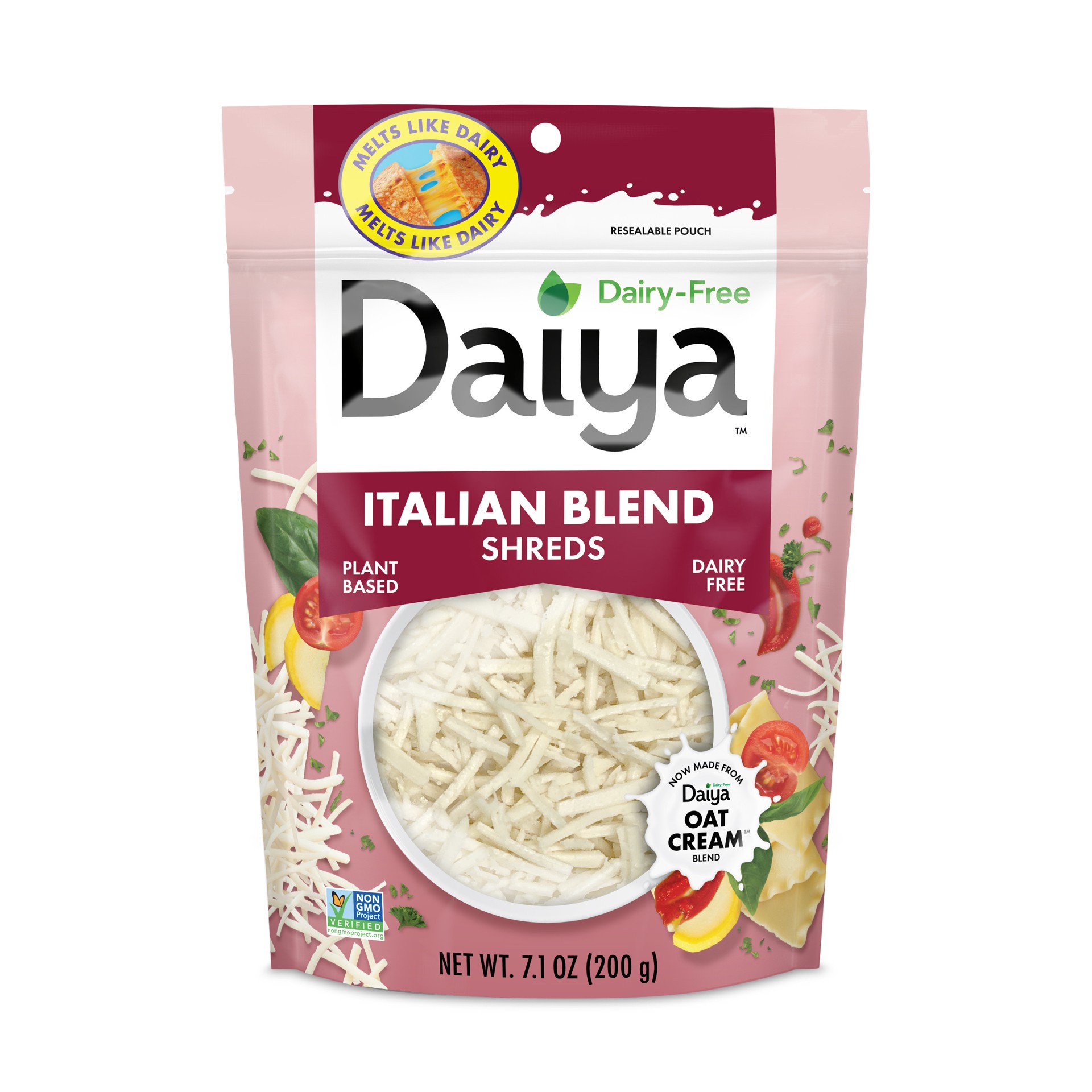 slide 1 of 9, Daiya Dairy Free Italian Blend Cheese Shreds - 7.1 oz, 7.10 oz