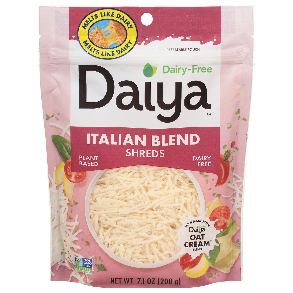 slide 1 of 9, Daiya Dairy-Free Italian Blend Cheese Shreds 7.1 oz, 7.1 oz