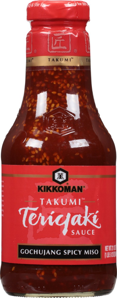slide 7 of 7, Kikkoman Teriyaki Takumi, Gochujang Spicy Miso, 21.5 oz
