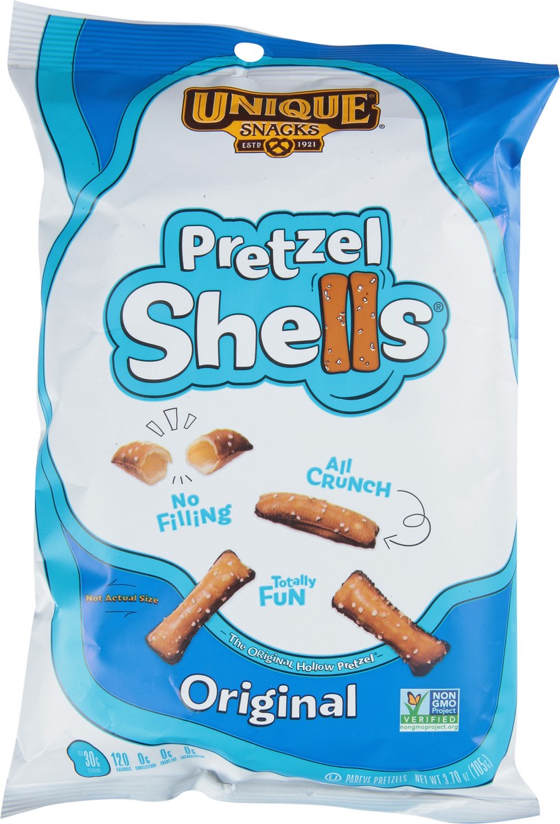 slide 9 of 9, Unique Snacks Original Pretzel Shells 3.70 oz, 3.7 oz