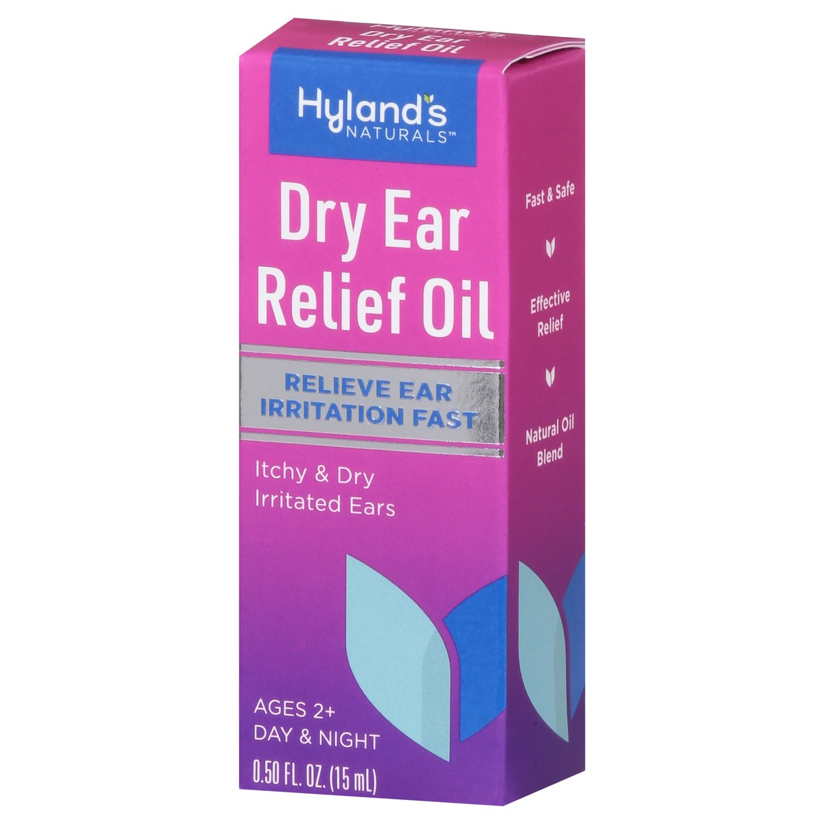 slide 2 of 13, Hyland's Naturals Ages 2+ Day & Night Dry Ear Relief Oil 0.50 fl oz, 0.5 fl oz