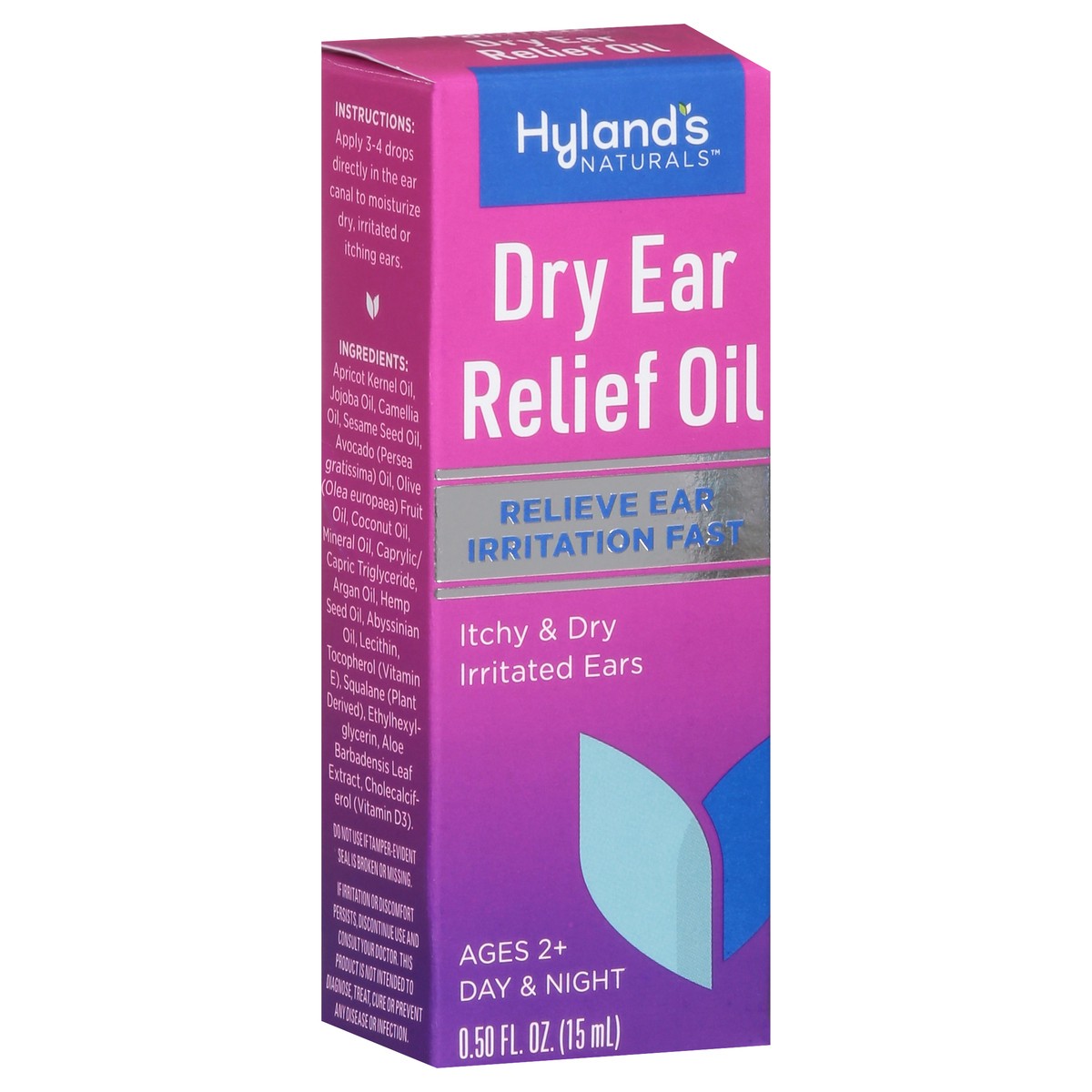 slide 12 of 13, Hyland's Naturals Ages 2+ Day & Night Dry Ear Relief Oil 0.50 fl oz, 0.5 fl oz