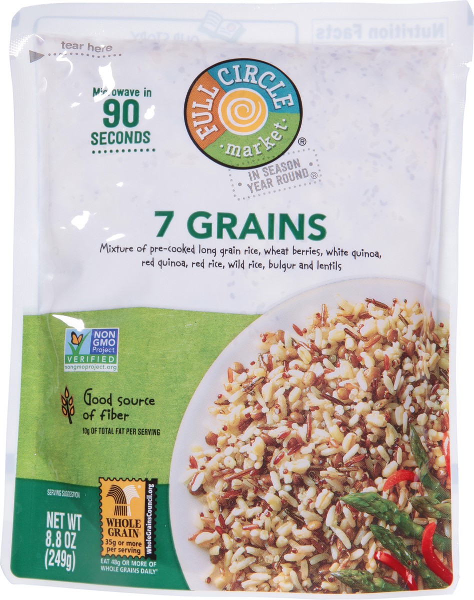 slide 1 of 16, Full Circle Market 7 Grain Blend Ready To Eat In 90 Seconds, 8.8 oz