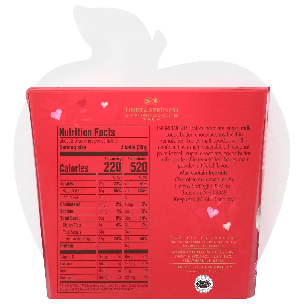 slide 5 of 9, Lindt Lindor Milk Chocolate Truffles 3.0 oz, 3 oz