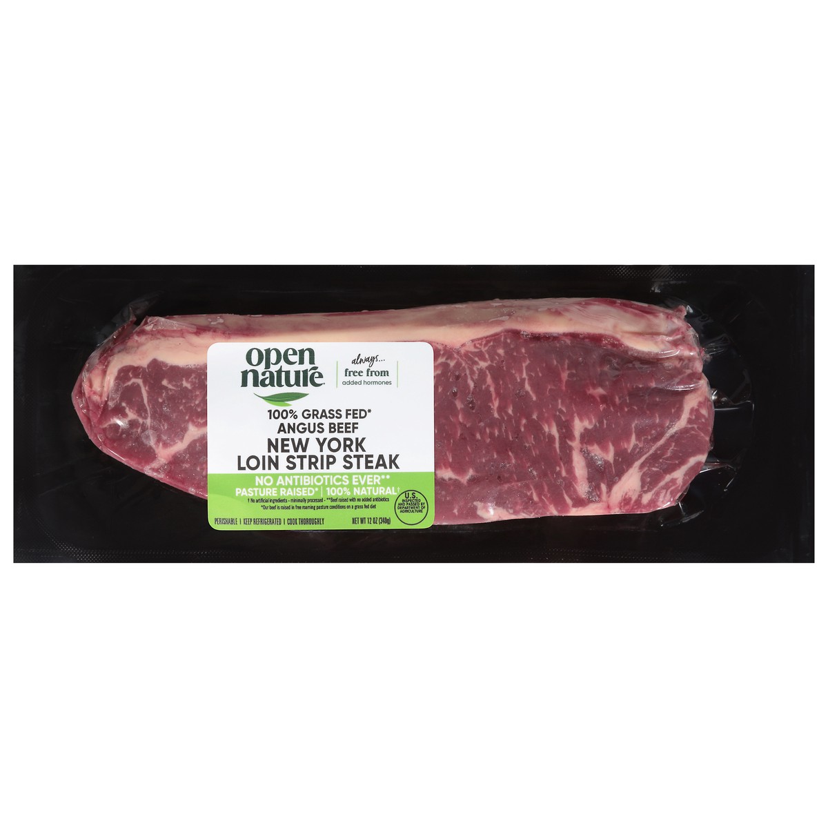 slide 3 of 4, Open Nature Boneless Beef Steak New York Strip Loin - 10 Oz, 12 oz
