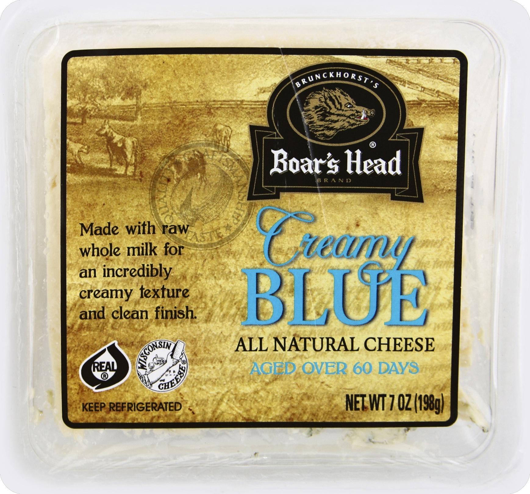 slide 1 of 9, Boar's Head Cheese, Creamy, Blue, 7 oz