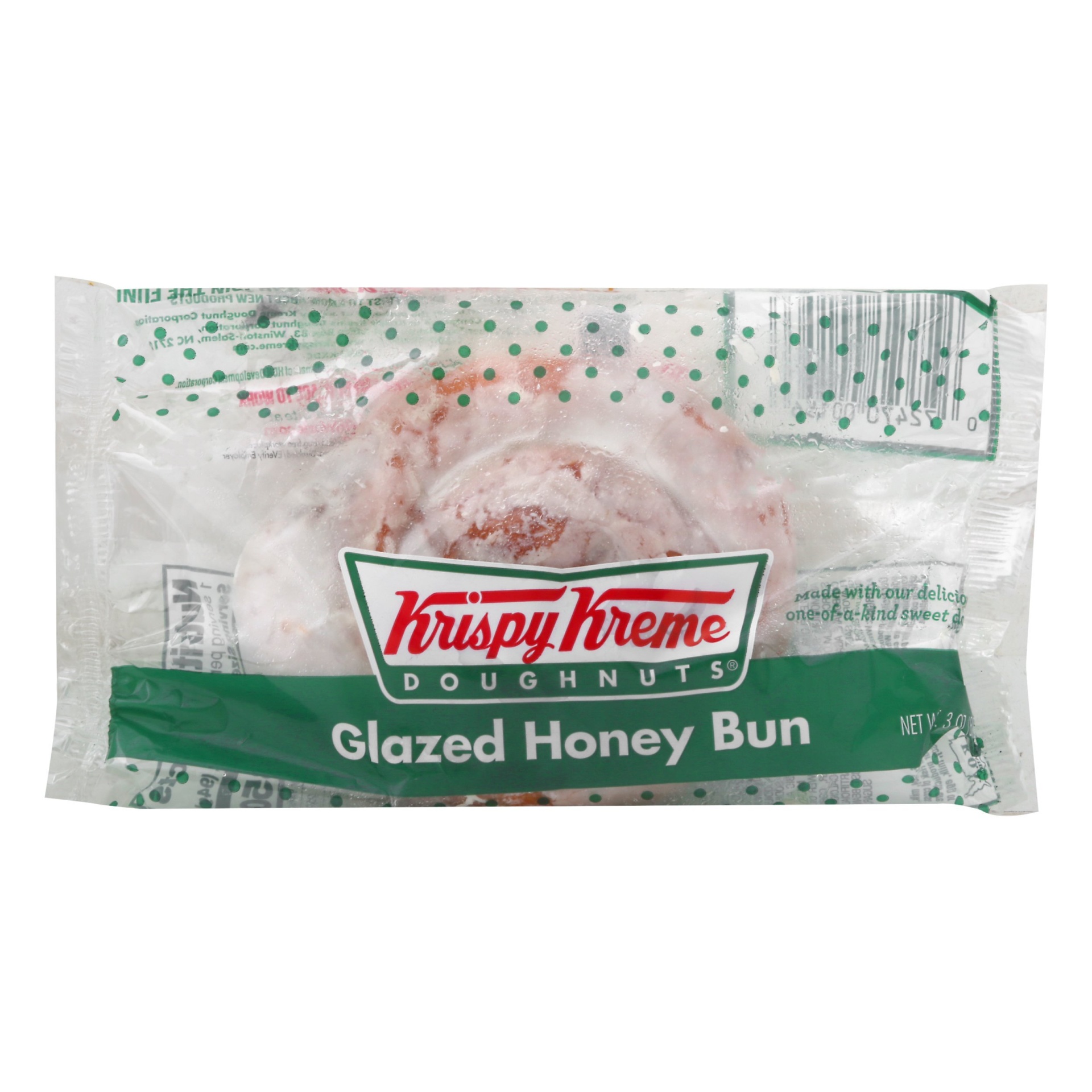 slide 1 of 1, Krispy Kreme Honey Bun Glazed, 3 oz