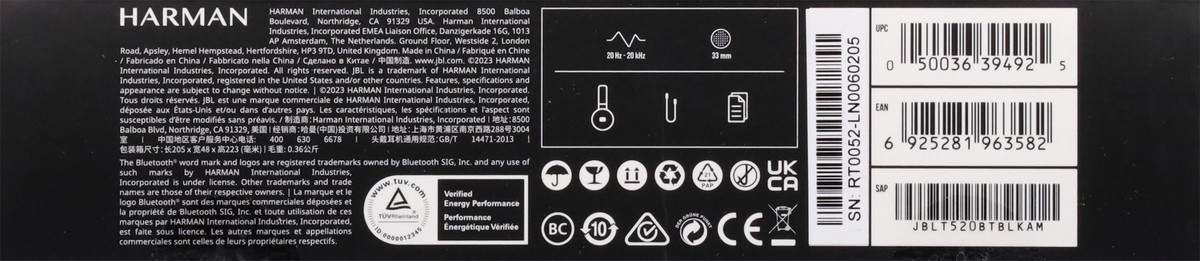 slide 11 of 11, JBL On-Ear Wireless Tune 520 Headphones 1 ea, 1 ct