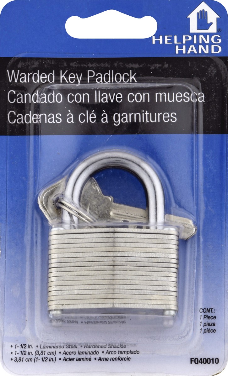 slide 1 of 1, Helping Hand 1.5 Inch Padlock, 1 ct