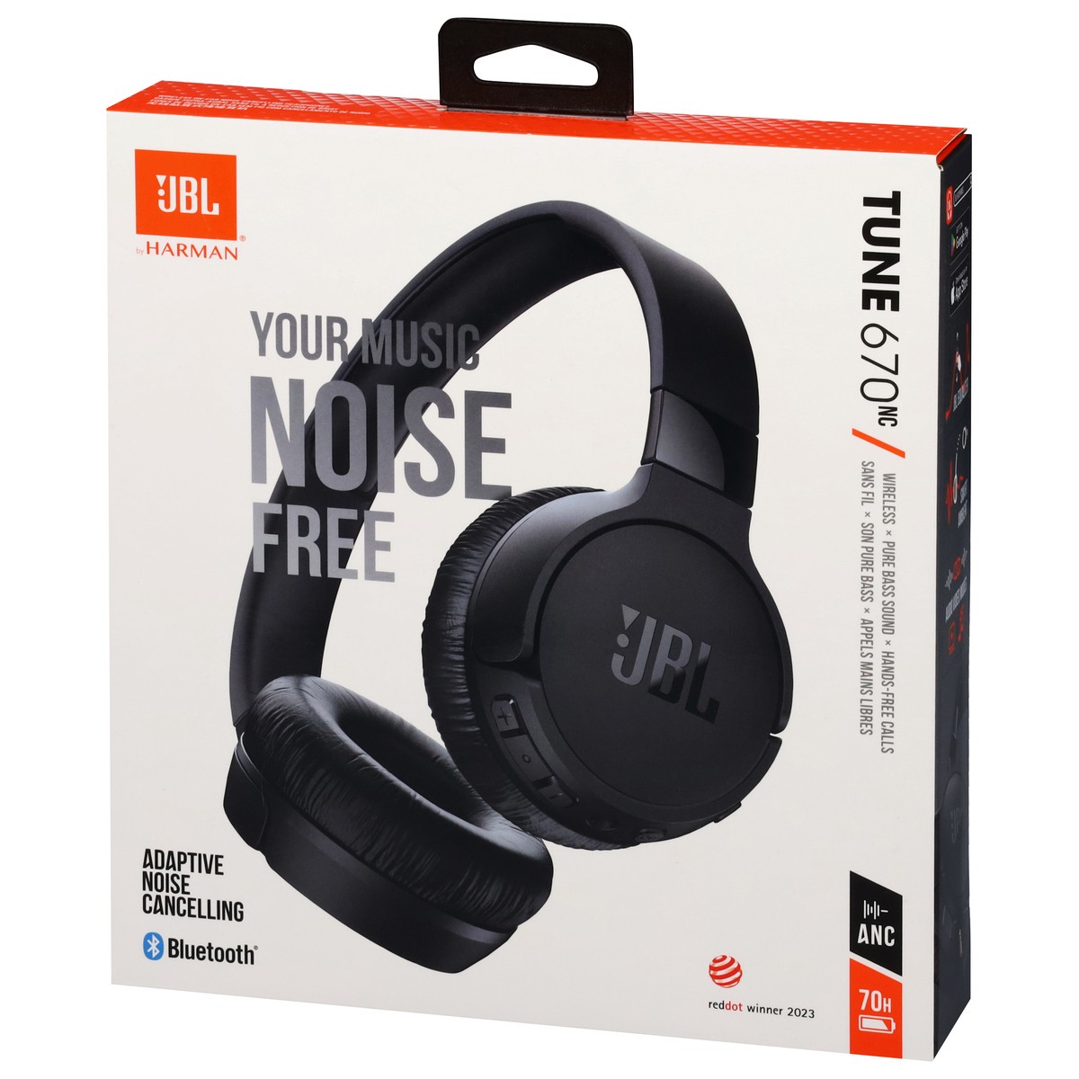 slide 3 of 11, JBL Noise Cancelling On-Ear Wireless Tune 670 Headphones 1 ea, 1 ct