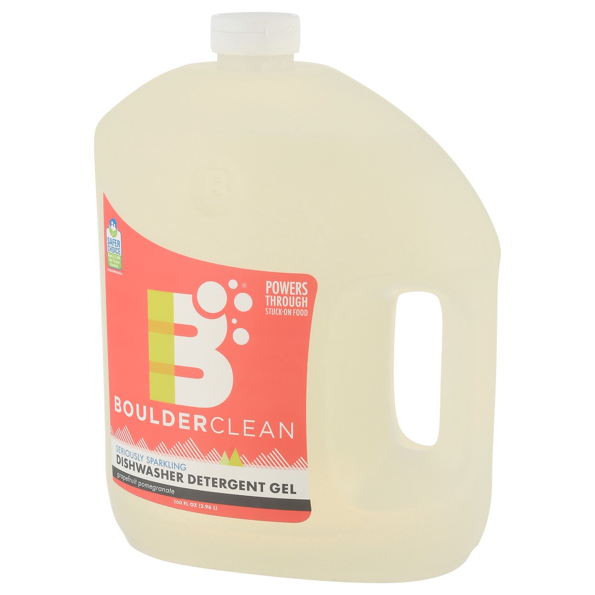 slide 3 of 9, Boulder Clean Grapefruit Pomegranate Dishwasher Detergent Gel 100 fl oz Jug, 100 fl oz