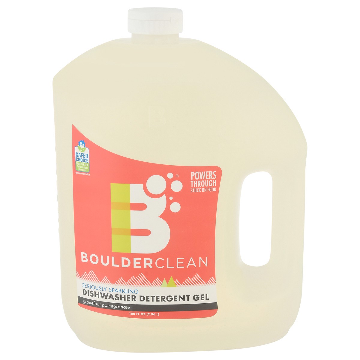 slide 1 of 9, Boulder Clean Grapefruit Pomegranate Dishwasher Detergent Gel 100 fl oz Jug, 100 fl oz