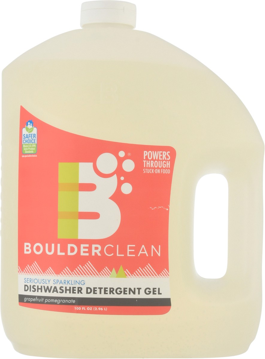 slide 6 of 9, Boulder Clean Grapefruit Pomegranate Dishwasher Detergent Gel 100 fl oz Jug, 100 fl oz