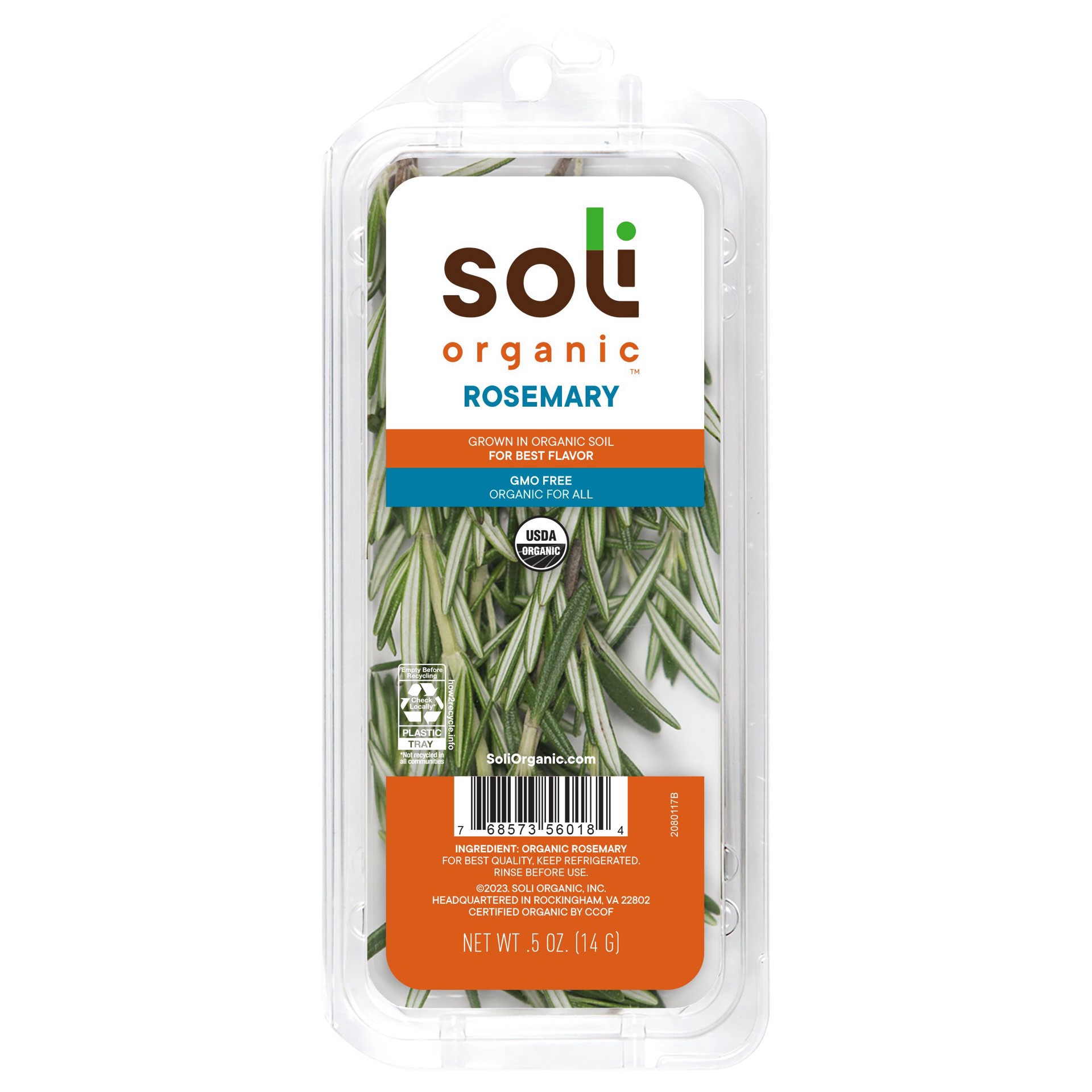 slide 1 of 1, Soli Organic Rosemary, 1 ct