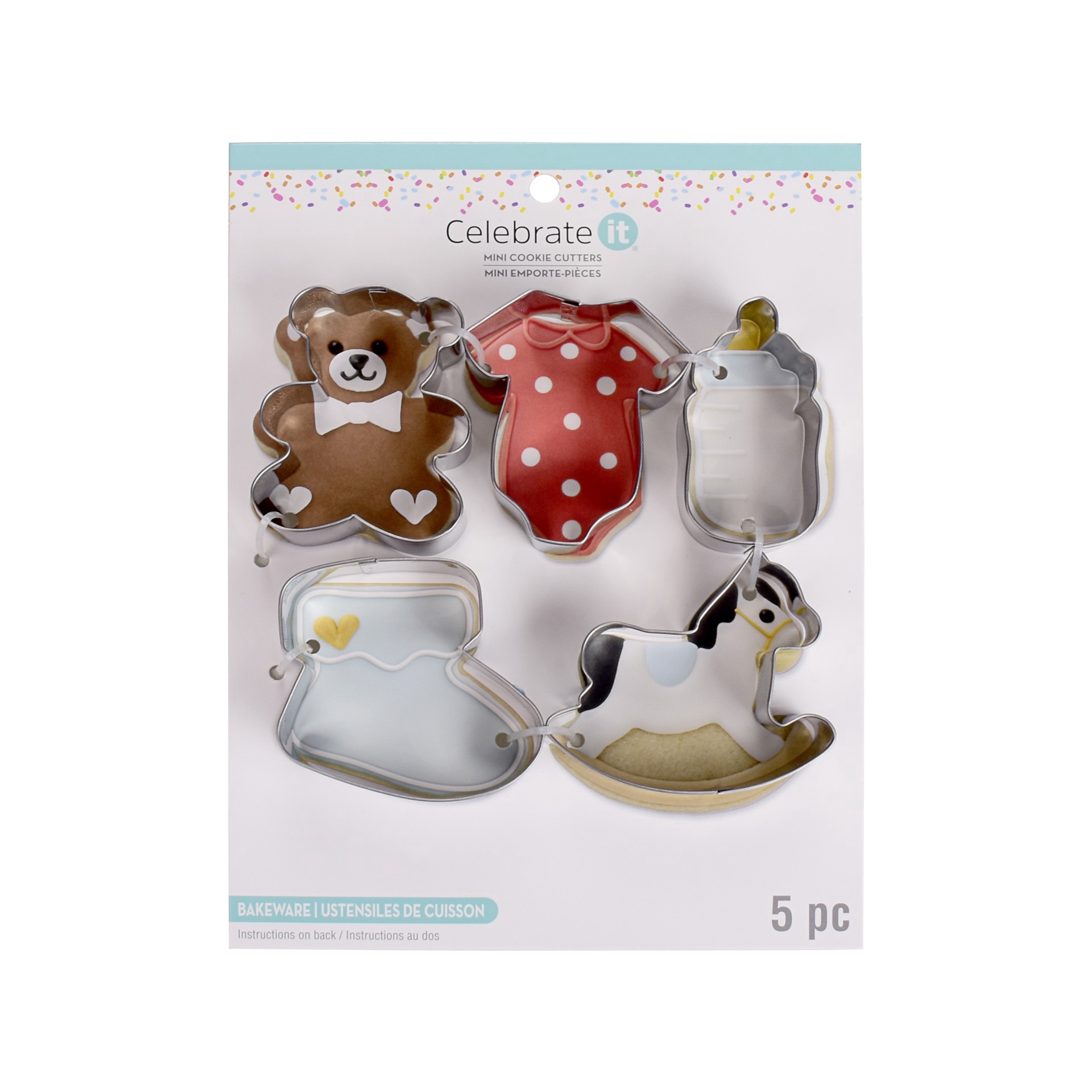 slide 3 of 3, Baby Stainless Steel Mini Cookie Cutter Set By Celebrate It, 1 ct