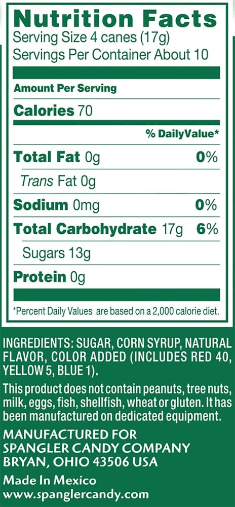 slide 3 of 4, Spangler Candy Canes, Peppermint Flavor, Mini, 40 ct