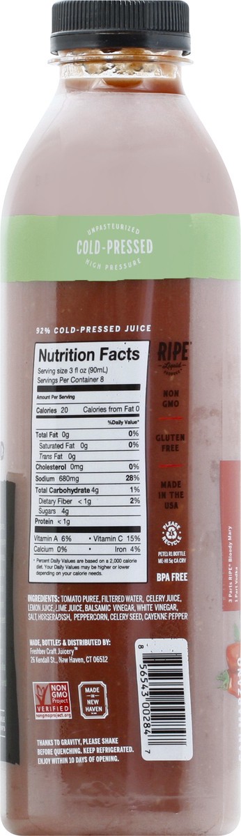 slide 3 of 9, Ripe Bar Juice San Marzano Bloody Mary - 25.36 oz, 750 ml