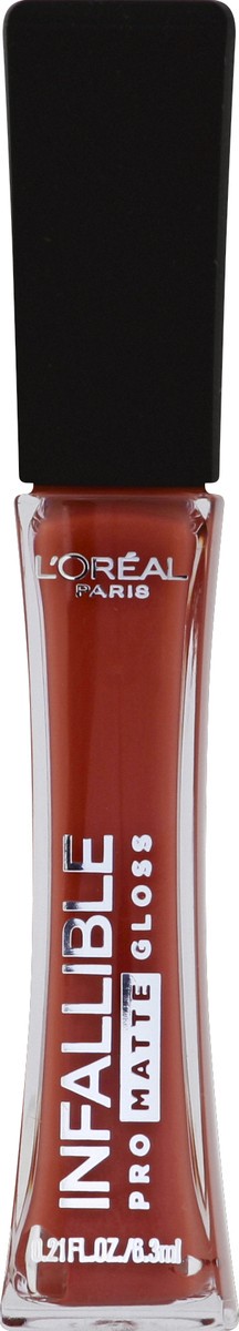 slide 3 of 7, L'Oréal L'Oreal Paris Infallible Pro-Matte Gloss - 318 Bare Attraction, 0.21 oz