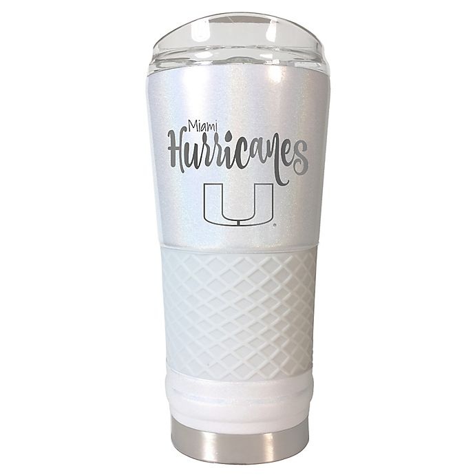 slide 1 of 1, NCAA University of Miami Opal Draft Tumbler, 24 oz