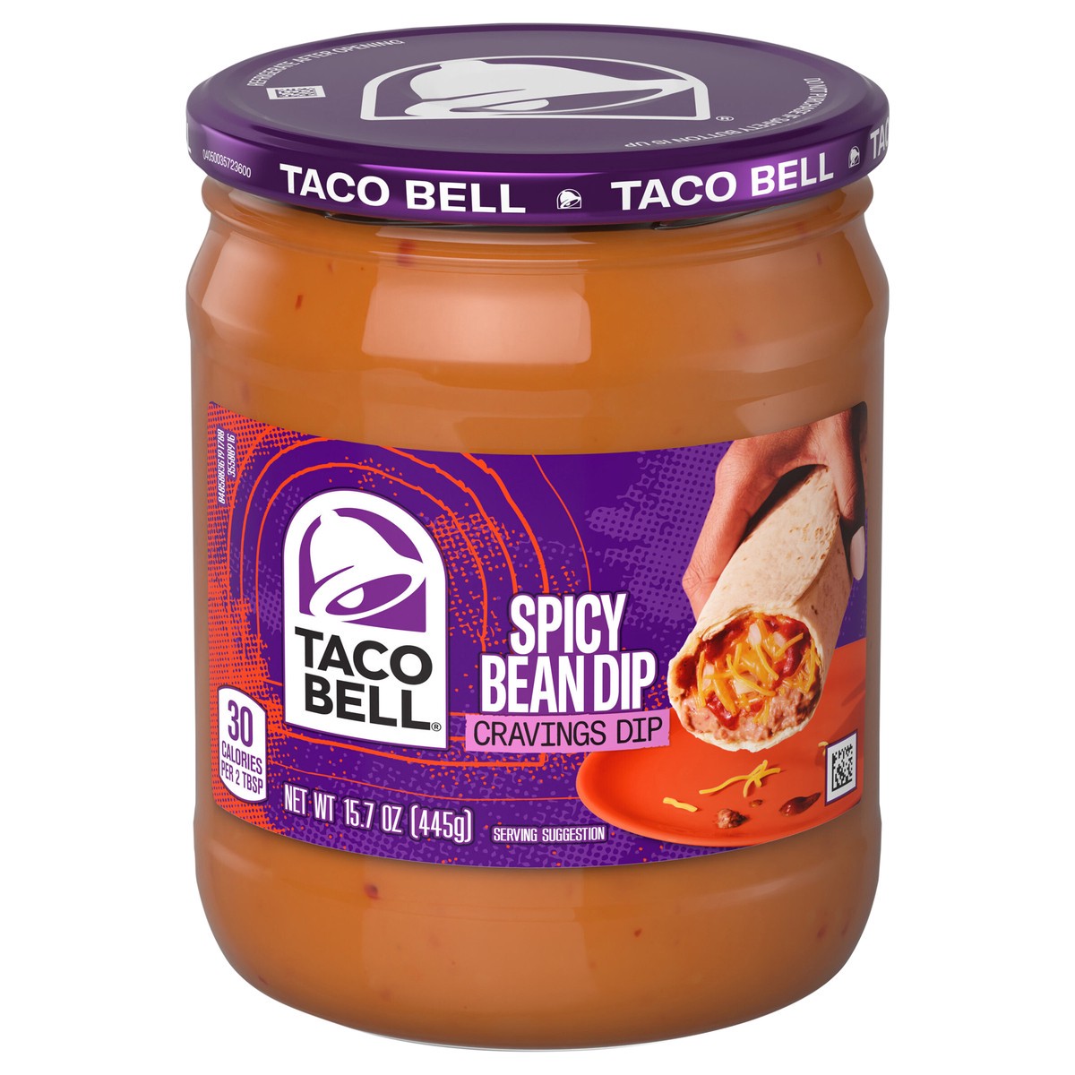 slide 7 of 14, Taco Bell Crving Dips Bean Spcy, 15 oz