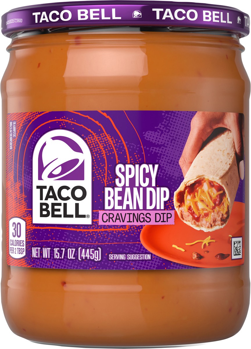 slide 8 of 14, Taco Bell Crving Dips Bean Spcy, 15 oz