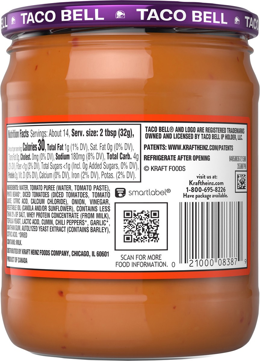 slide 6 of 14, Taco Bell Crving Dips Bean Spcy, 15 oz