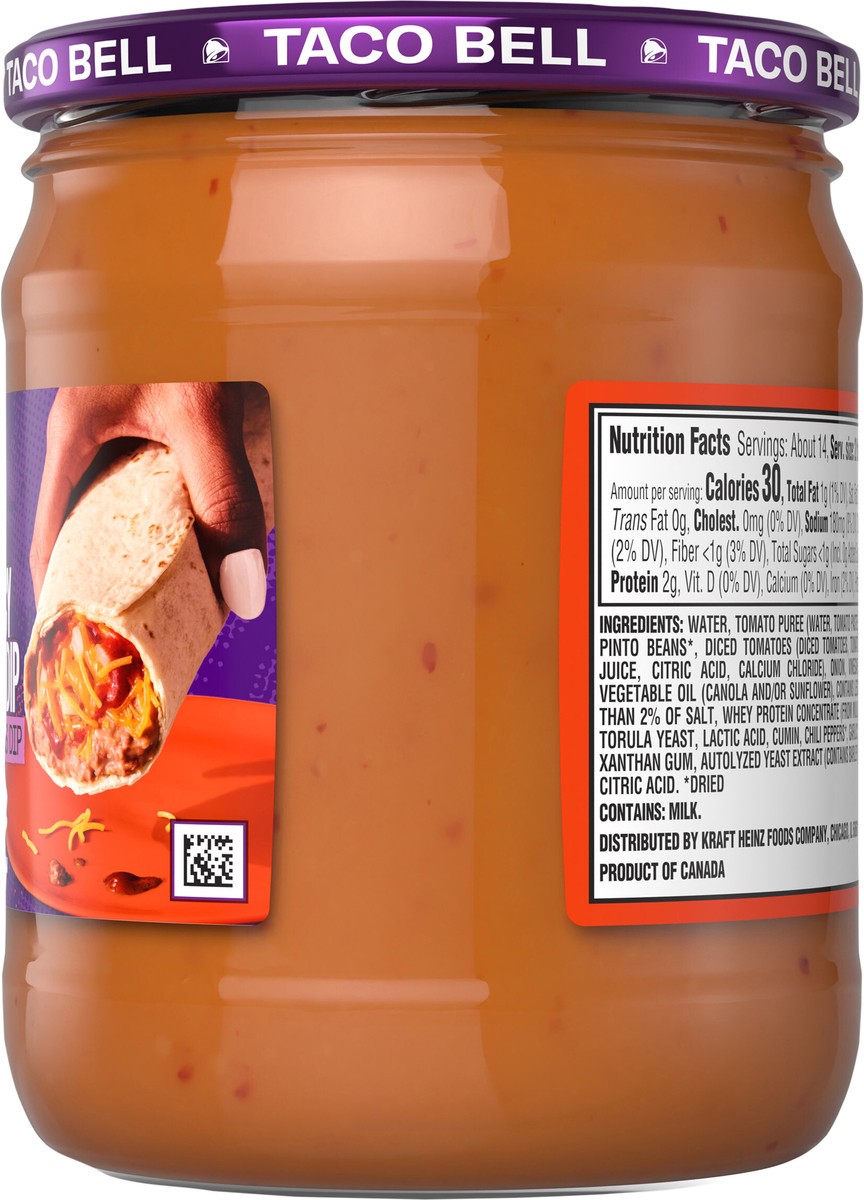 slide 2 of 14, Taco Bell Crving Dips Bean Spcy, 15 oz