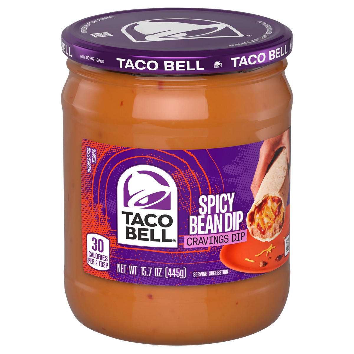 slide 9 of 14, Taco Bell Crving Dips Bean Spcy, 15 oz
