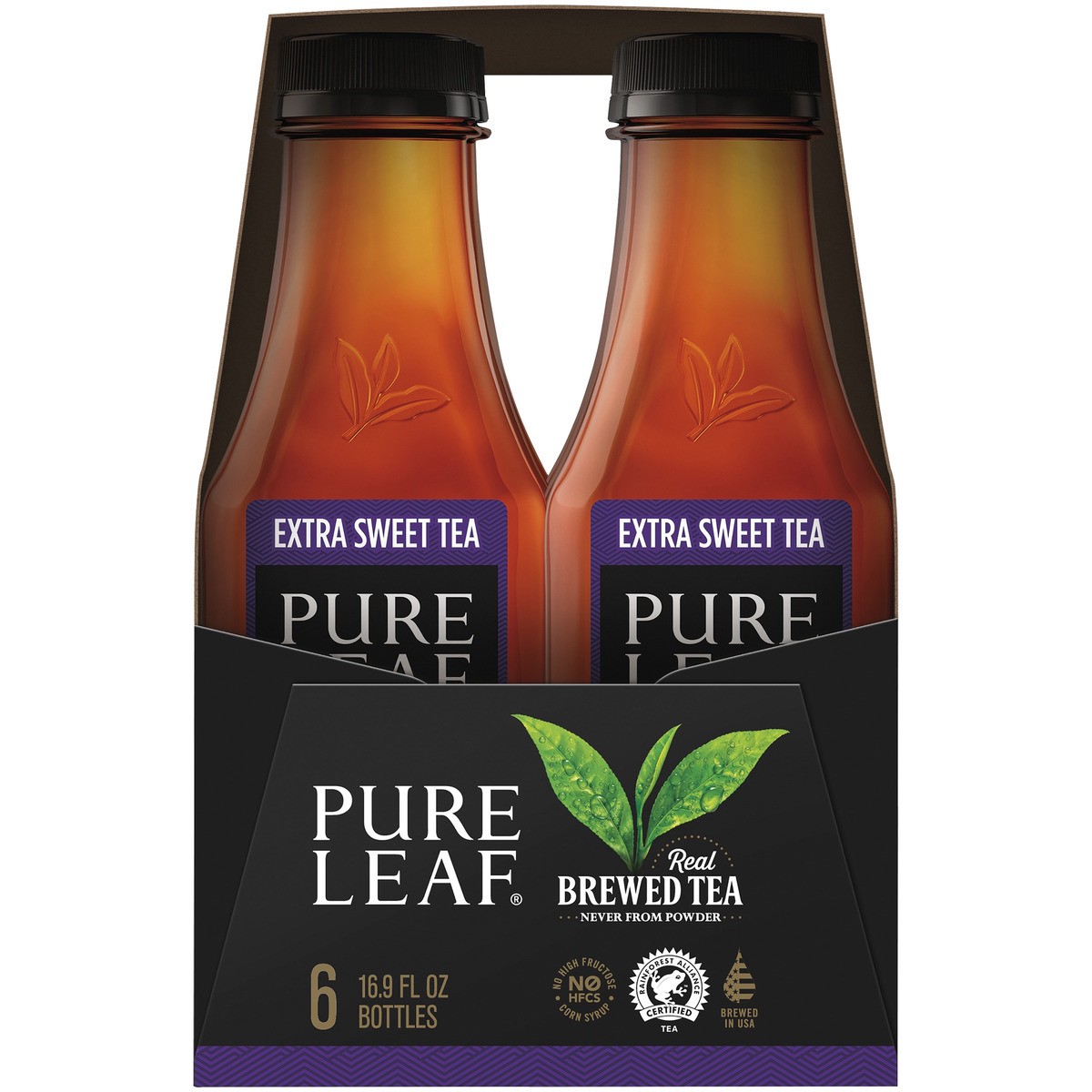 slide 6 of 6, Pure Leaf Real Brewed Tea Extra Sweet Tea 16.9 Fl Oz 6 Count, 6 ct; 16.9 fl oz
