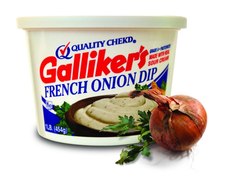 slide 1 of 1, Galliker's French Onion Dip, 16 oz