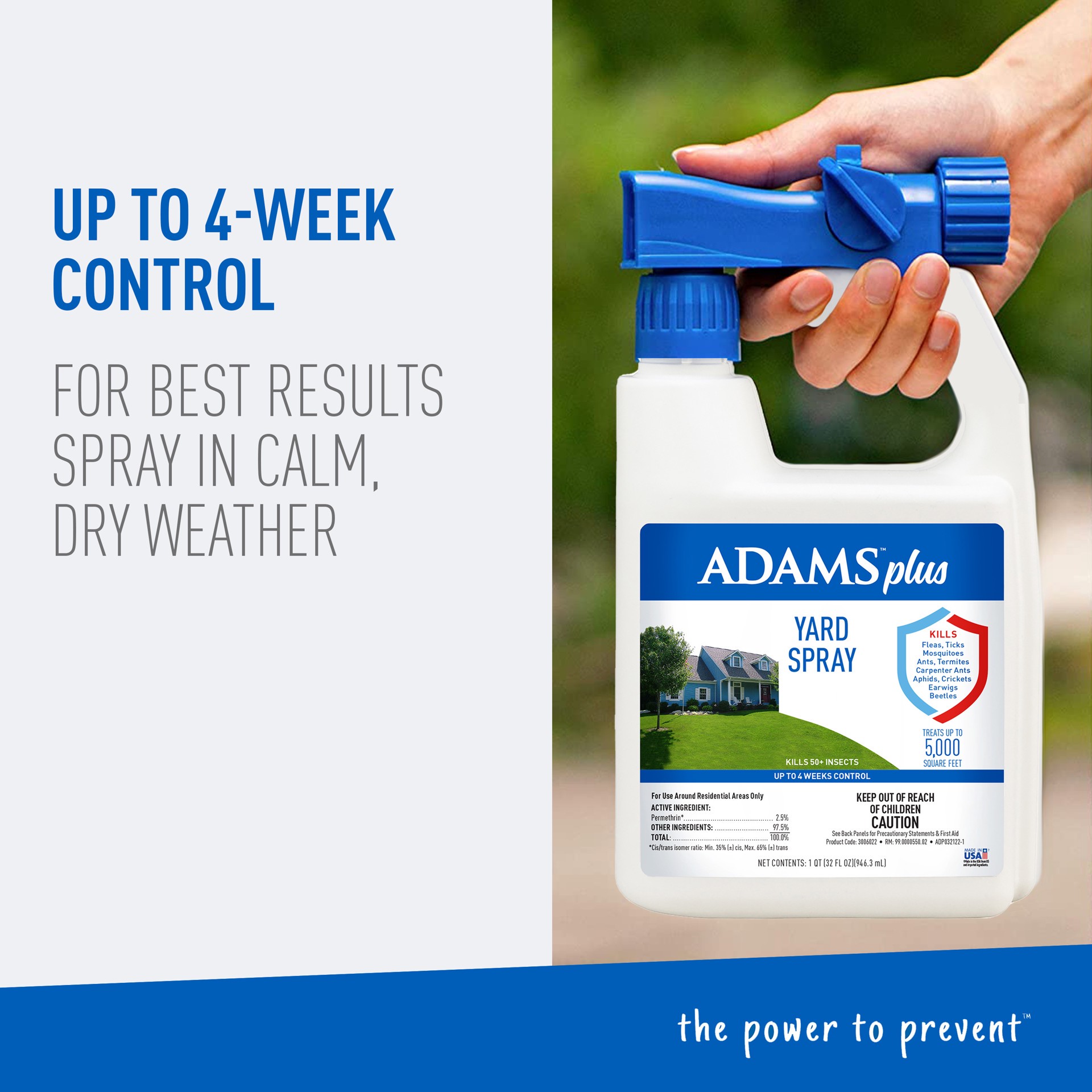slide 3 of 9, Adams Plus Yard Spray 32 fluid ounces, 32 oz